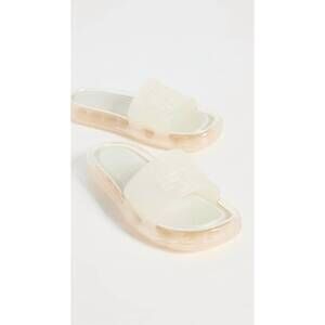 NEW TORY BURCH women's bubble jelly slide sandal in new ivory